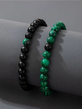 Load image into Gallery viewer, 2pcs Men Beaded Bracelet
