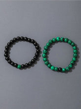 Load image into Gallery viewer, 2pcs Men Beaded Bracelet
