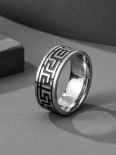 Load image into Gallery viewer, Men Round Engraved Ring
